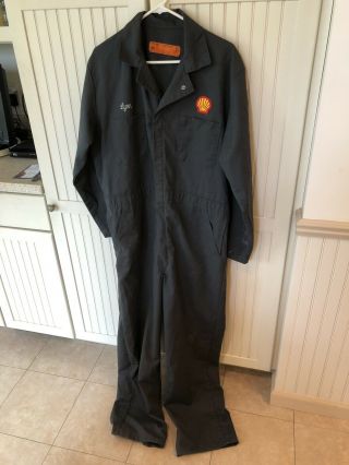 Vintage Shell Oil Gas Station Attendee Coveralls