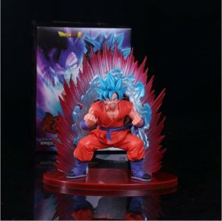 Anime Dragon Ball Saiyan Blue Hair Son Goku Statue Pvc Figure Model Doll