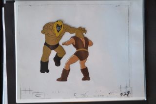 Thundarr The Barbarian Animation Cel Of Ookla And Thundarr