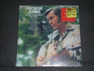 George Jones The Grand Tour Lp Country 1974 Epic Vg/nm Still In The Shrink