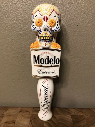 Modelo Especial Beer Tap Handle Day Of The Dead Sugar Skull