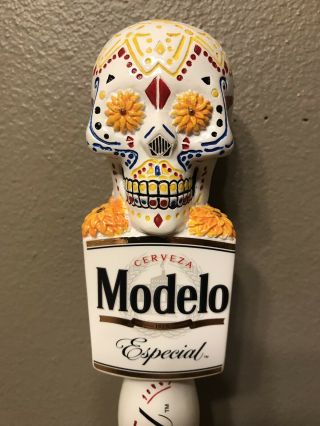Modelo Especial Beer Tap Handle Day Of The Dead Sugar Skull 2