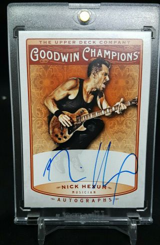 2019 U.  D.  Goodwin Champions Autographs Nick Hexum 311