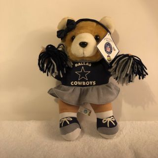 Nfl Official Dallas Cowboys Cheerleader Teddy Bear Plush Soft Toy Ht 11 Inches