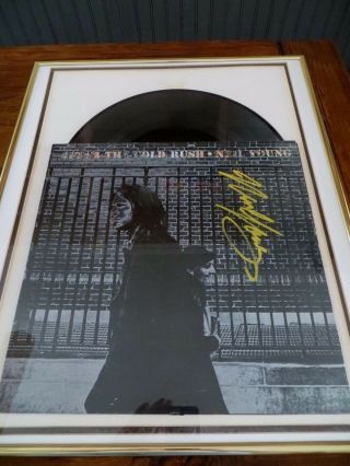 Neil Young Autographed Signed After The Gold Rush Cover W Lp Framed / Photo