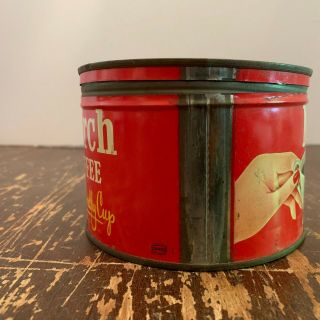 Vintage Consolidated Foods Monarch One Pound Coffee Tin Chicago Illinois 4