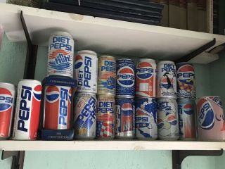 Pepsi Vintage Collectible Cans Rare Vintage Limited Edition 17
