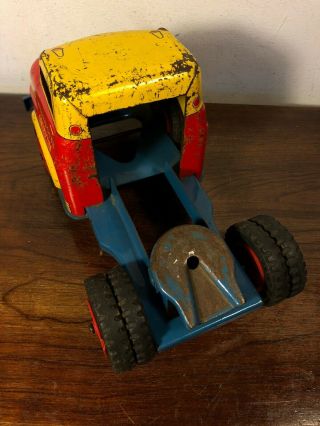Vintage Wyandotte Construction Semi Tractor Trailer Cab Only Pressed Steel Toy 7