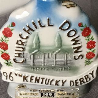 96th Kentucky Derby Jim Beam Decanter Run for Roses Bottle Churchill Downs 1970 5