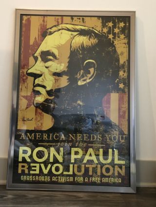 Signed Ron Paul Poster
