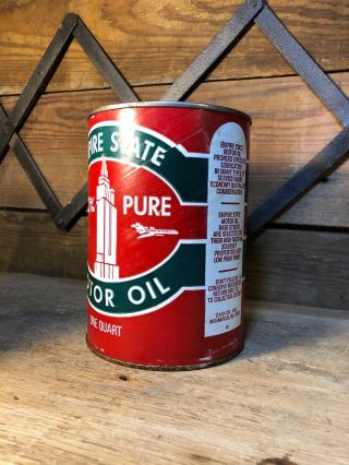 Empire State Oil Can Vintage Motor Full Gulf Texaco Gas Pump Sign Shell 5