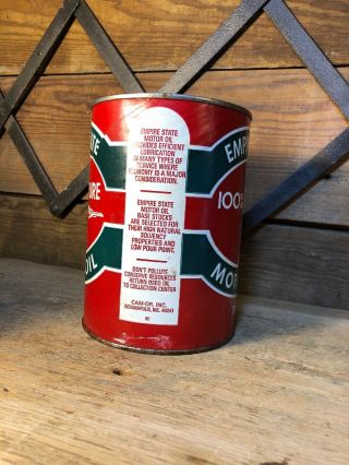 Empire State Oil Can Vintage Motor Full Gulf Texaco Gas Pump Sign Shell 6