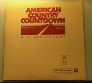 American Country Countdown Bob Kingsley C852 - 2 Chart Date 4.  13.  85 Vg,  W/booklet