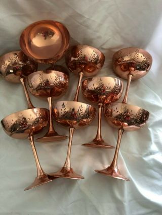 Absolut Elyx Copper Cocktail Cup Set Of 9