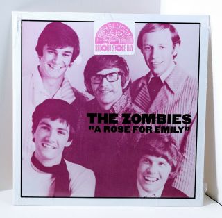 The Zombies A Rose For Emily Translucent Rose Color 7 " Vinyl 45rpm Rsd 
