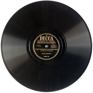 BILLIE HOLIDAY: Lover Man / Ole Devil US Decca 23391 Jazz Vocals 78 E - 2