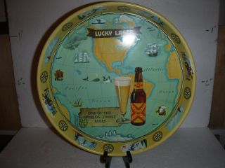 Lucky Lager Beer Tray,  13 "