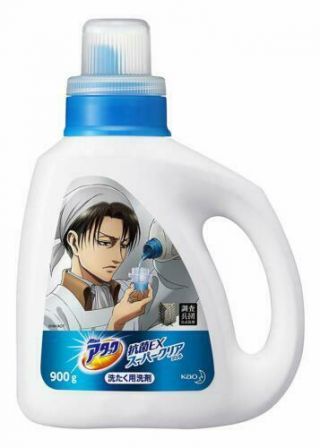Levi Kao Attack Ex Clear Gel Laundry Detergent 900g From Attack On Titan