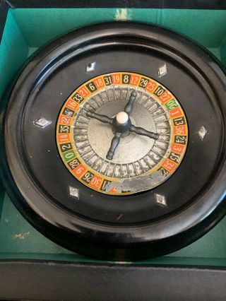 Vintage Bakelite Roulette Wheel - ROTT GAMES York City Case 2