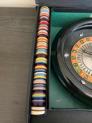 Vintage Bakelite Roulette Wheel - ROTT GAMES York City Case 3