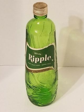 Vintage Empty Ripple Wine Bottles
