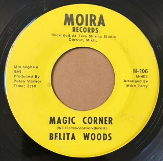 Northern Soul Crossover 45 Belita Woods Magic Corner / Grounded Moira