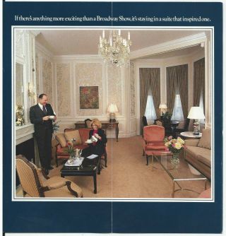 Westin Hotel Plaza YORK CITY - vintage travel brochure 2