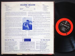 JOANNE GRAUER Trio LP MODE RECORDS MOD - LP - 113 US 1957 JAZZ DG MONO Mel Lewis 2