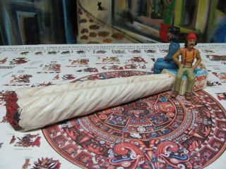 Cheech And Chong " Up In Smoke " Huge Joint Rare Figurine Incense Burner