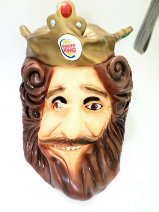 2007 Rubies Vinyl Mask Burger King Mascot
