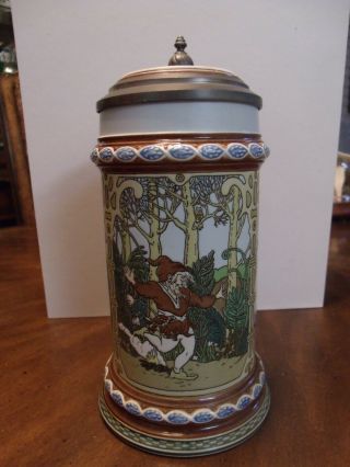 Beer Stein Mettlach Villeroy & Boch The Brothers Grimm Hansel And Gretel