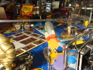 Twilight Zone pinball machine rocket ship mod,  lighted,  fabulous 2