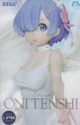 Rem Lpm Figure " Oni Tenshi " Anime Re:zero Starting Life In Another World Sega Us