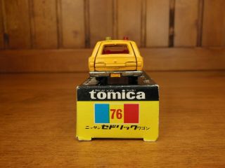 TOMY Tomica NISSAN CEDRIC Road patrol car,  Made in Japan vintage pocket car Rare 7