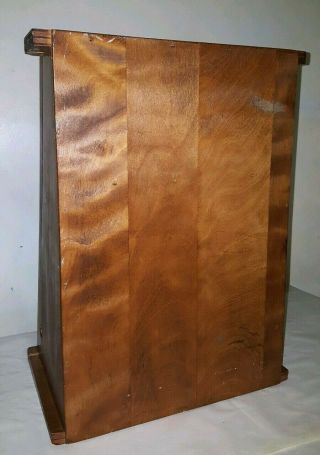 VTG COUNTRY STORE Wood SLANT FRONT COUNTER TOP Watch Jewellery DISPLAY CASE 7