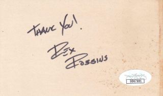 Rex Robbins D 2003 Signed Thank You 3x5 Index Card Actor/shaft Jsa Dd67681