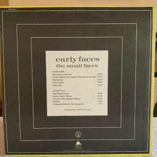 The Small Faces Early Faces Vinyl LP 2