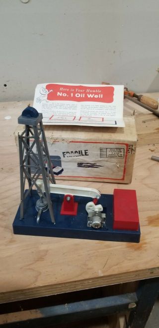 Humble Oil And Refining Company Plastic Oil Rig Toy