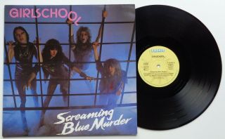 245 Girlschool Screaming Blue Murder (204 757 - 320) German Lp,  Bronze A - 1/b - 1