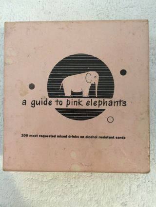 Vintage 1952 “A GUIDE TO PINK ELEPHANTS” Bartender’s Guide 2