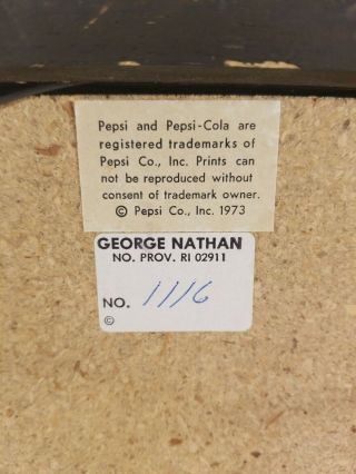 Vintage George Nathan Pepsi Cola Soda Pop Victorian Lady Wall Clock Retro Decor 8