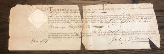 1796 Nyc York City Marinus Willett Signed Arrest Warrant Sons Of Liberty Ads