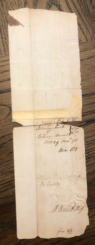 1796 NYC York City MARINUS WILLETT Signed Arrest Warrant SONS OF LIBERTY ADS 3