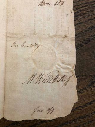 1796 NYC York City MARINUS WILLETT Signed Arrest Warrant SONS OF LIBERTY ADS 4