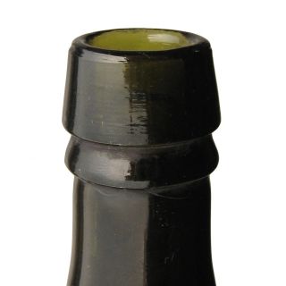 Rare German Empire period wine/spirit bottle with capacity signature 1 L 3