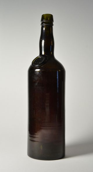 Rare German Empire period wine/spirit bottle with capacity signature 1 L 5