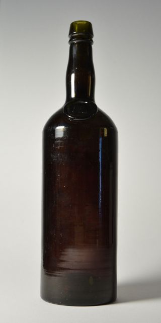 Rare German Empire period wine/spirit bottle with capacity signature 1 L 7