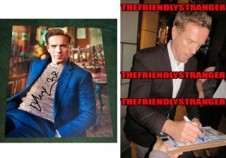 Damian Lewis Signed Autographed 8x10 Photo D - Proof - Axe Axelrod Billions