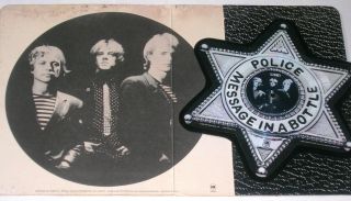7 " Single; The Police; Message In A Bottle; Shaped Picture Disc; Rarity;
