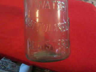 VINTAGE CHATTOLANEE WATER,  CHATTOLANEE,  MARYLAND LIGHT AQUA BOTTLE REGISTERED 3